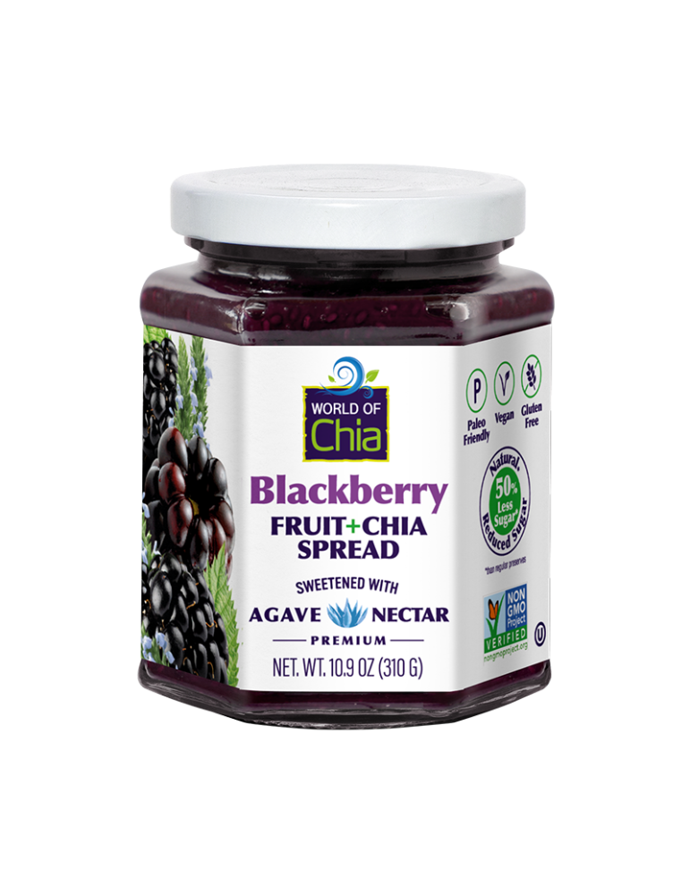 Blackberry Fruit Chia Spread 310 Gr World Of Chia