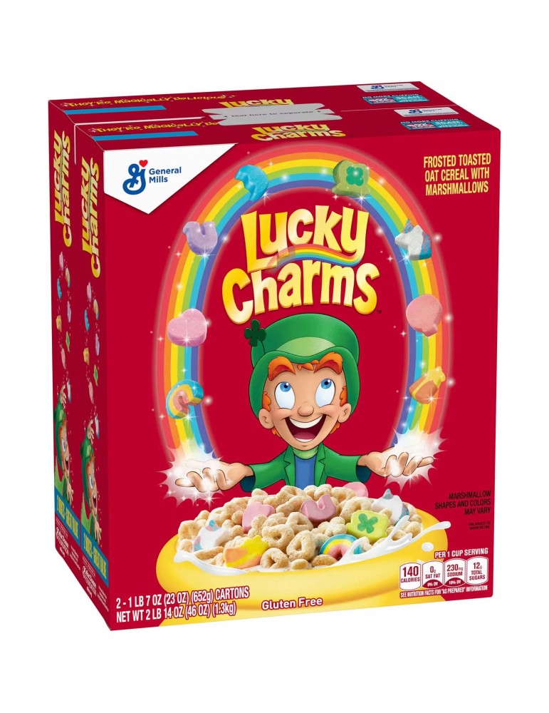 Lucky Charms Caja de cereales sin gluten de 11.5 oz