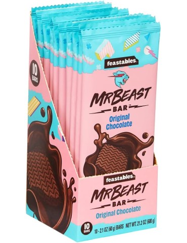  Feastables Mr Beast Chocolate Bars – NEW Deez Nuts Peanut  Butter Milk Chocolate, Original Dark, Milk Chocolate, Sea Salt and Almond  Chocolate Bars (5 Pack) : Grocery & Gourmet Food