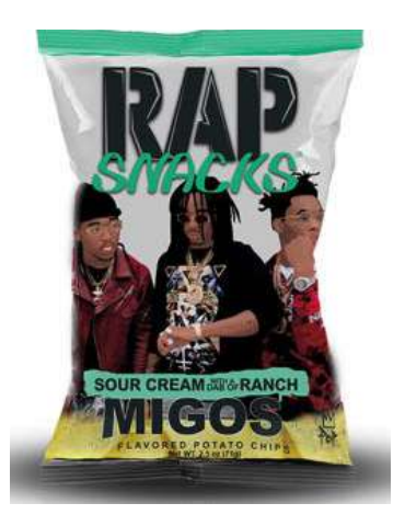 Migos Sour Cream 71 g. Rap Sancks